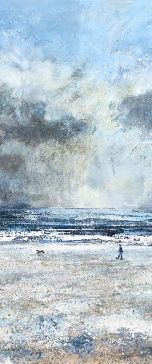 "C'mon boy, the rain's coming." by Chris Bourne