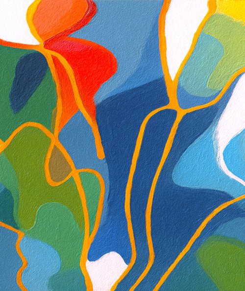 Jazz Style Flowers #7 by V+V Kniazievi