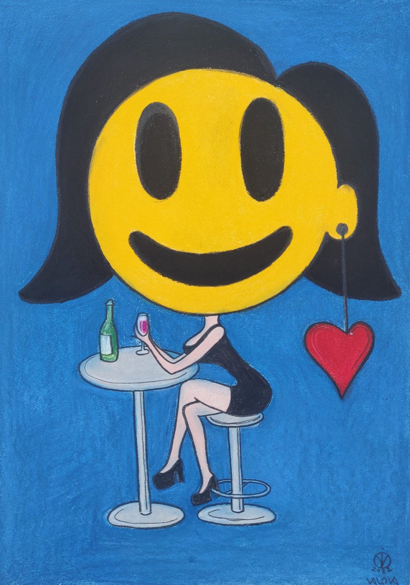 Smile (Emoji Head) by Vio Valova