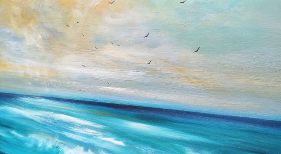 Large Seascape - Follow Your Heart - Cornwall, Art