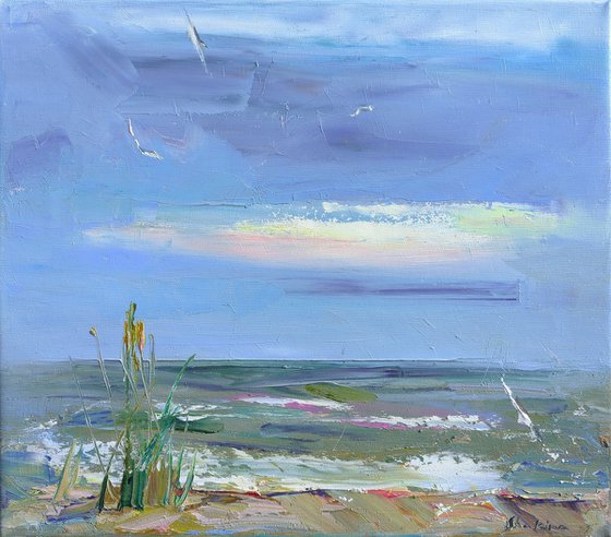 A quiet evening by the sea