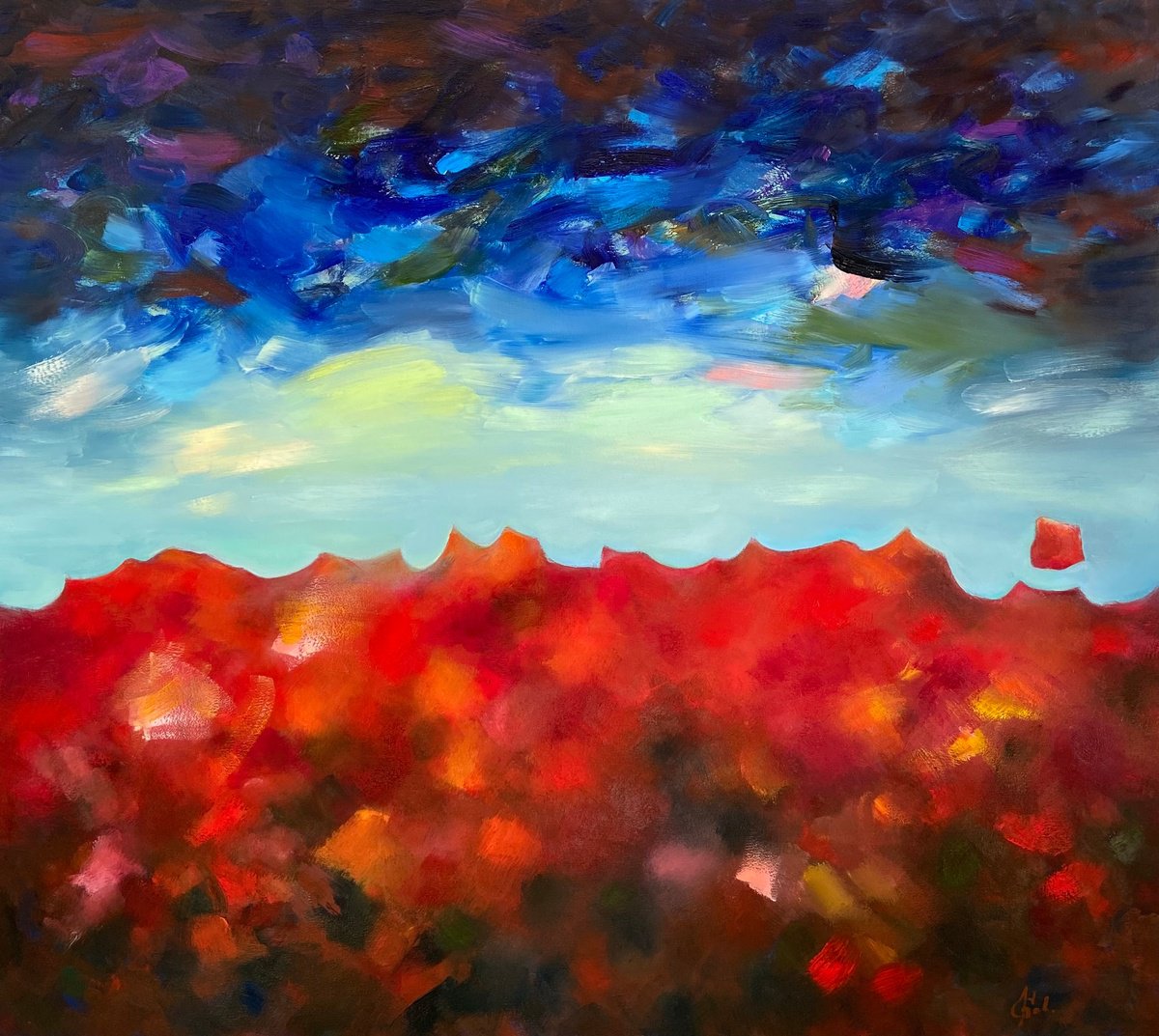 Vox Visibilis. Evening By Junija (Yuna) Galejeva, 35 X 31, Artwork For Sale On Artfinder