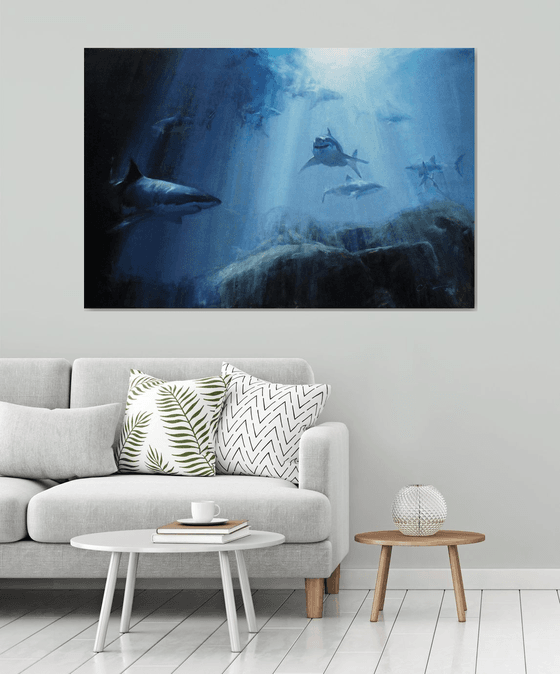 Deep blue waters