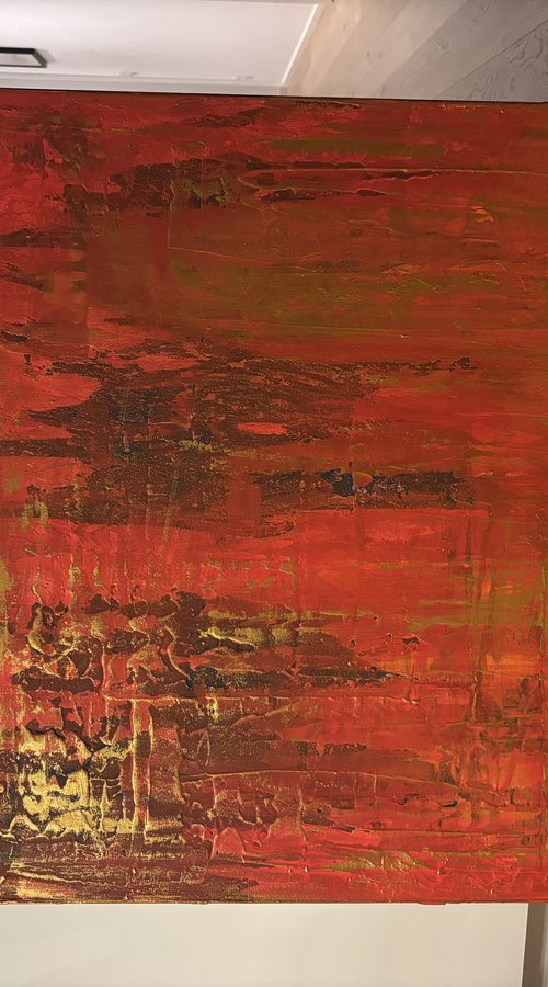 Hand-painted Red Gold by Exclusive Arts