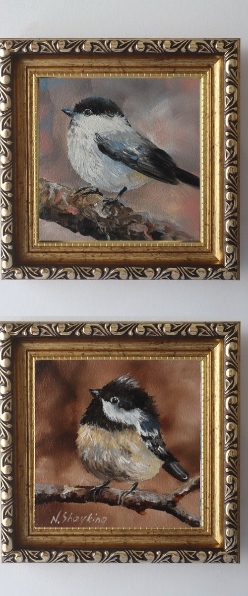 Birds in Golden Frames by Natalia Shaykina