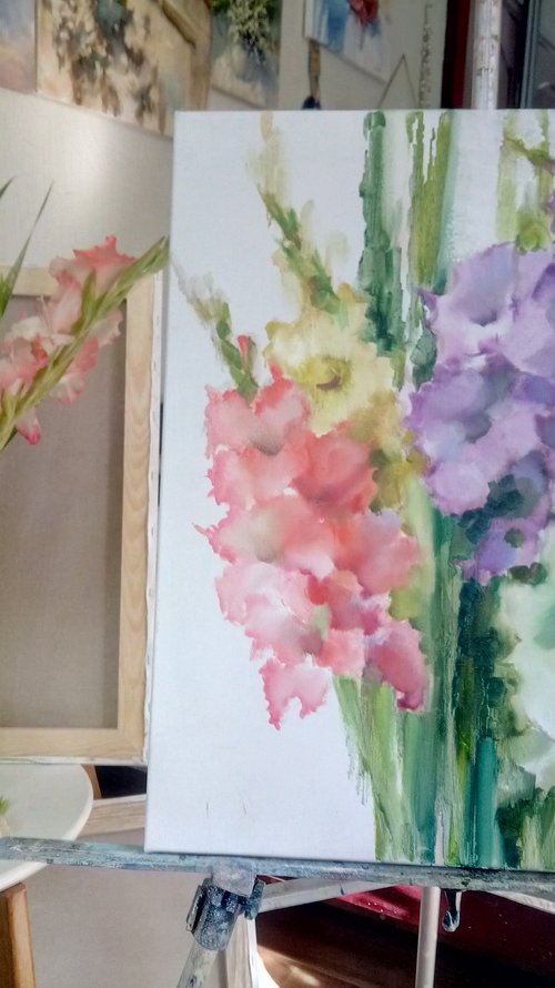 Dance of Flowers 3 by Olha Laptieva