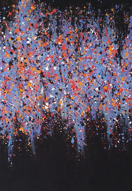 Modern Abstract acrylic on canvas by M.Y. by Max Yaskin