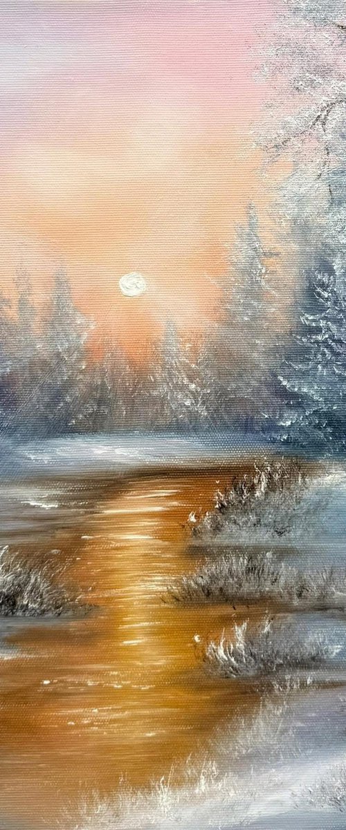Golden Winter Stillness by Tanja Frost