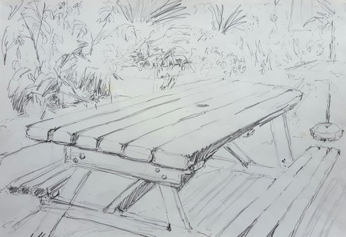 Picnic Table by Eddie Green