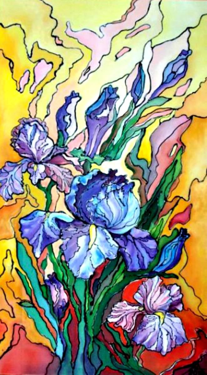 Iris paradise by Liubov Ponomareva