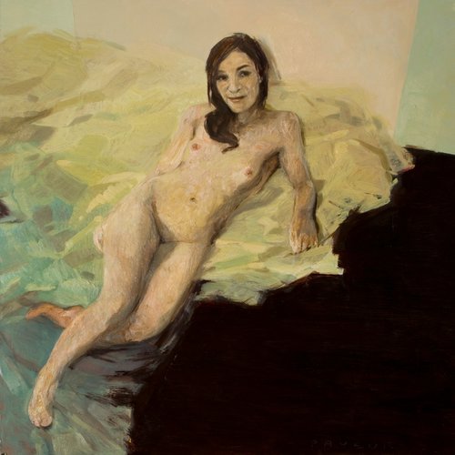 modern style nude impressionist of a nude woman by Olivier Payeur