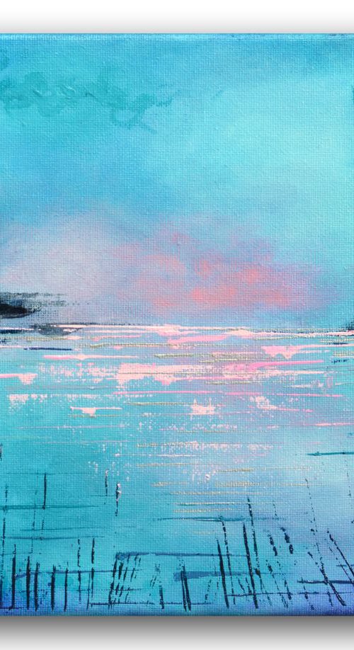 Lakeside - abstract landscape by Lisa Mann