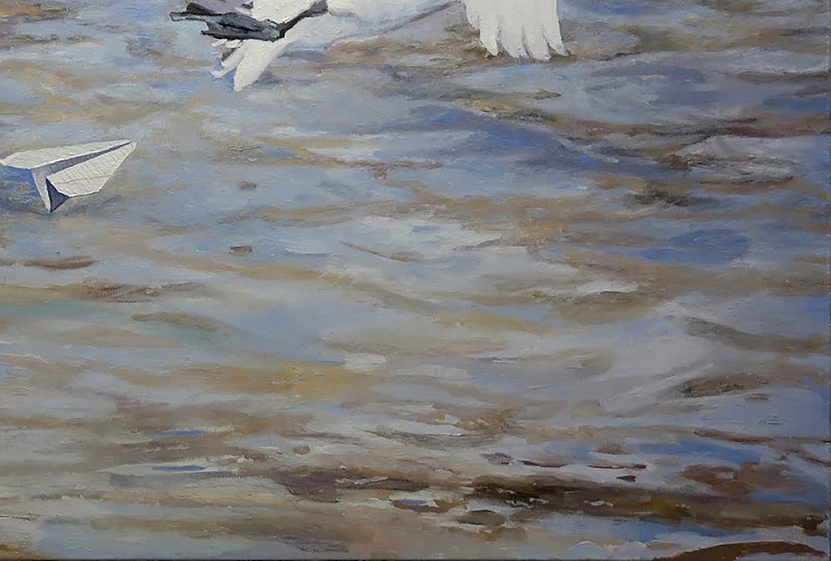 Photorealistic Animal Giclee Print By Anatolii Varvarov, 28 X 20, They Come Back, Original Artwork