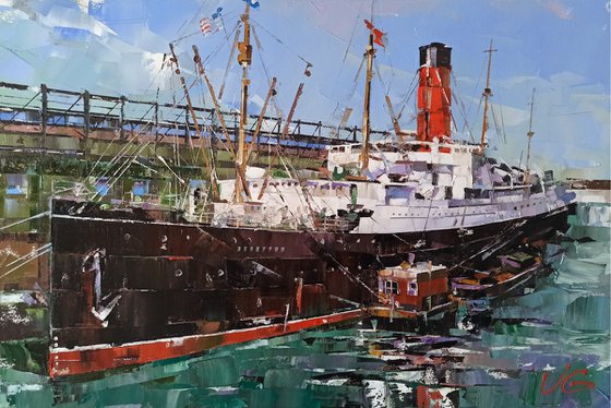 Ocean Liner "RMS CARPATHIA" Series "Ocean Liners & Fine Art" part #2