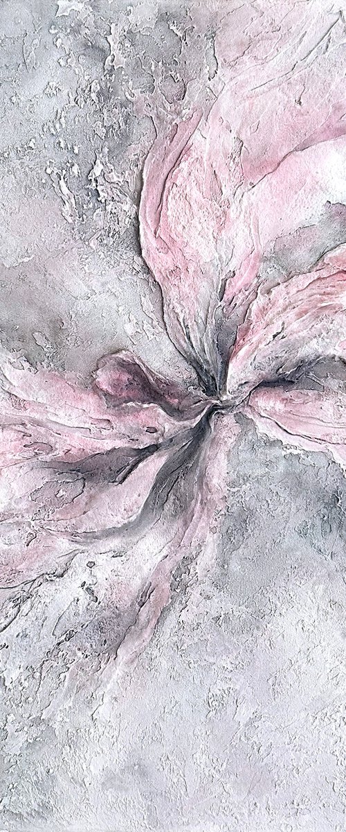 Floral textured art by Olga Grigo