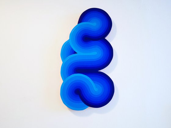 Blue blob, colorfield shape