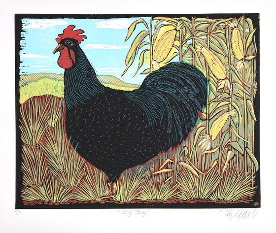 Rooster in the Cornfield