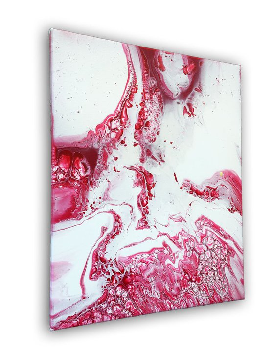"Blood Lust" - FREE USA SHIPPING - Original Abstract PMS Acrylic Painting - 16 x 20 inches