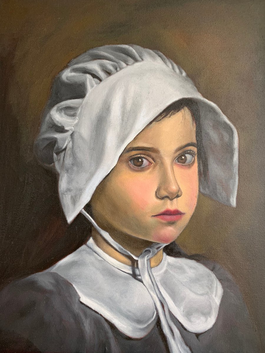 Girl in the bonnet by Vasudeva Pitta