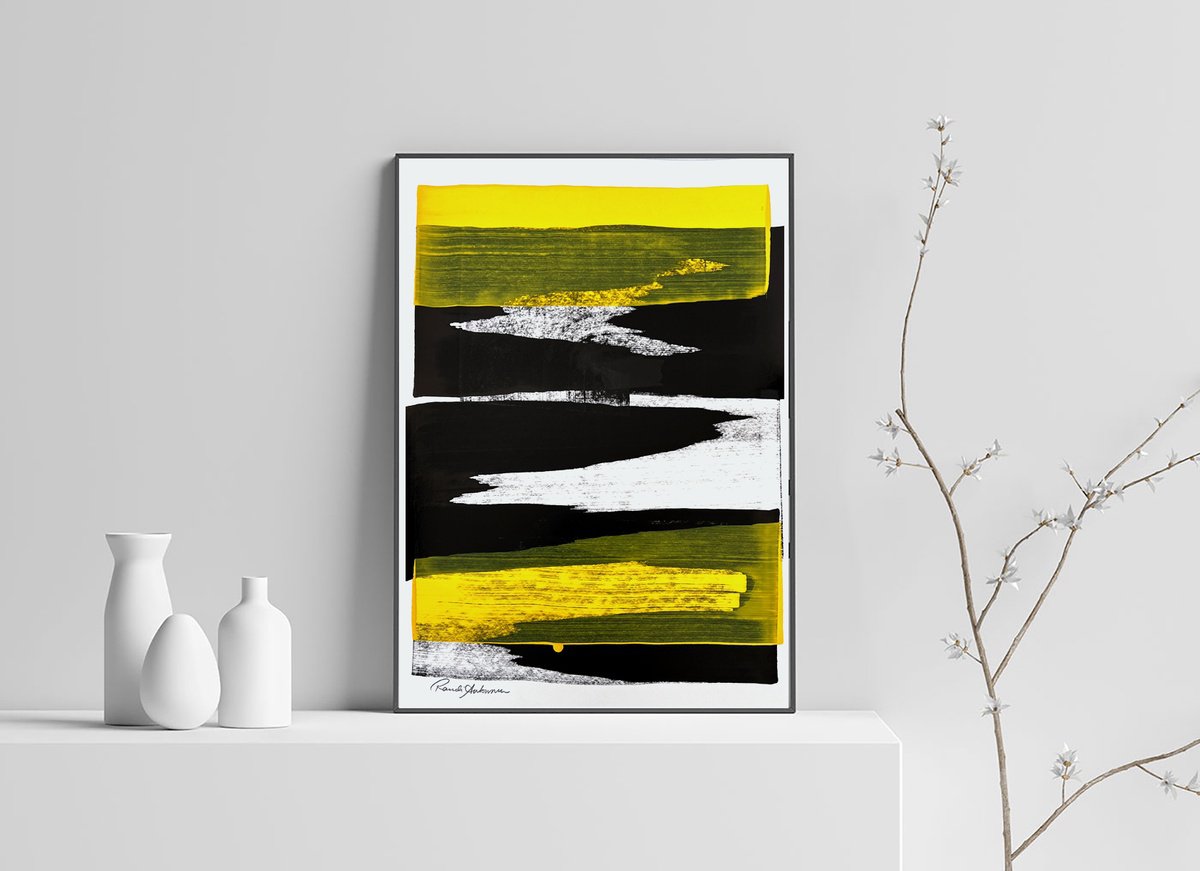 Abstract Ink Drawing By Randi Antonsen, 12 X 17", The Super Trouper, Original Artwork