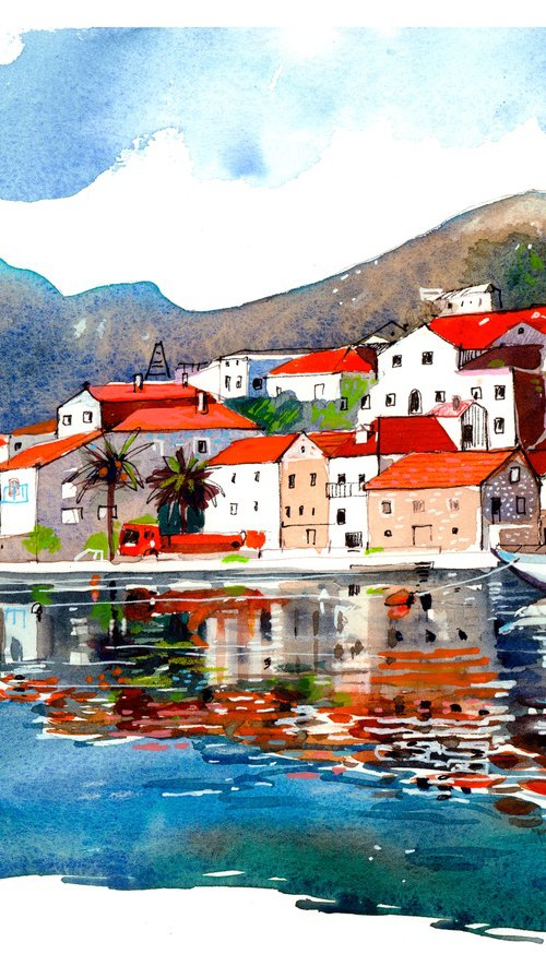 Reflections of Perast by Anastasia Mamoshina