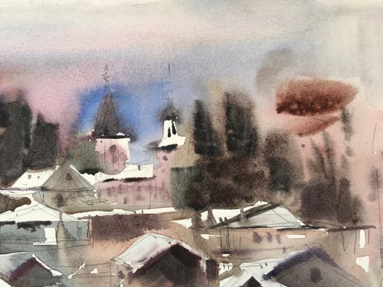 Winter sketch. Sergiev Posad