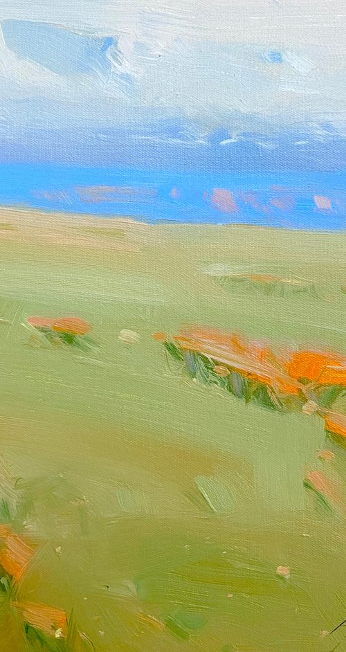 Summer Day, Original oil painting, Handmade artwork, One of a kind by Vahe Yeremyan