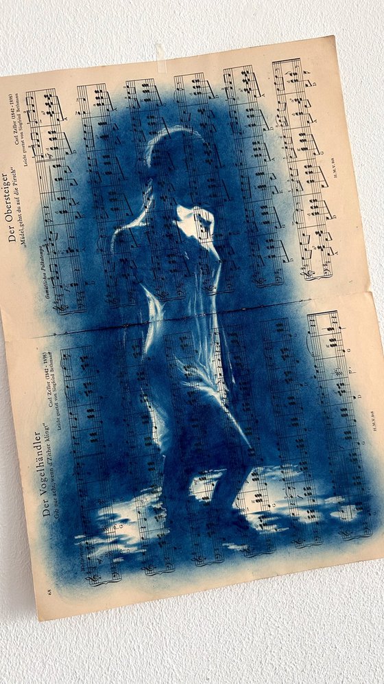 Muse №4 -Moonlight Blue Silhouette