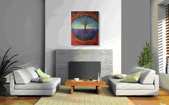 Vitruvian Tree of Life - 30x24