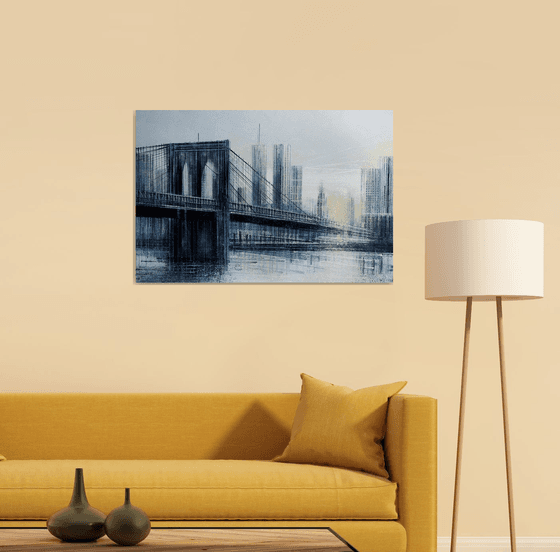 New York - The Brooklyn Bridge At Daybreak