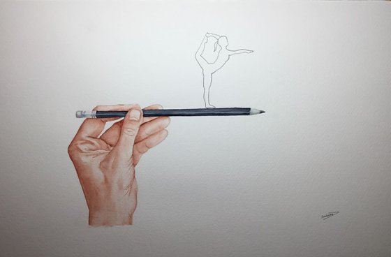 Let your pencil dance on the paper