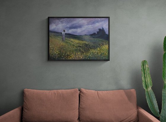 Woman With Yellow Flowers
