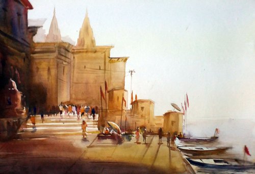 Varanasi Ghats by Samiran Sarkar