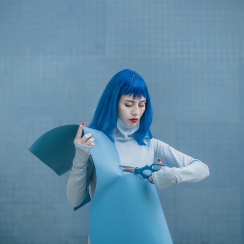 Paper Cuts: Blue by Dasha Pears