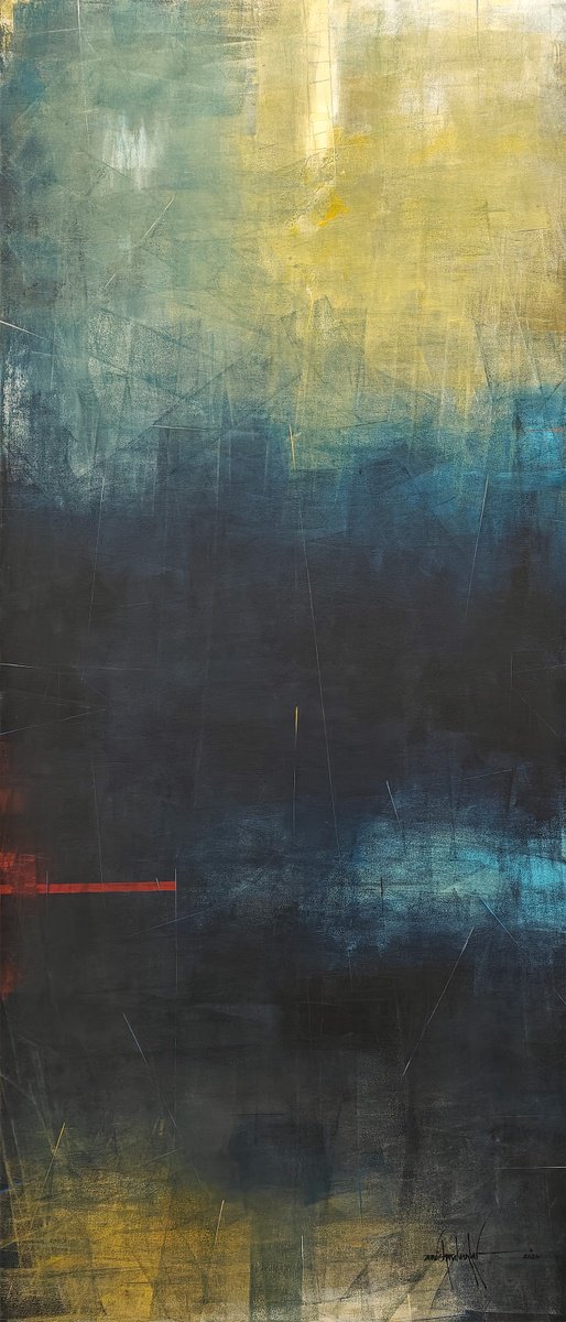 The Quiet Below By Amrish Malvankar, 36 X 84, Artwork For Sale On Artfinder