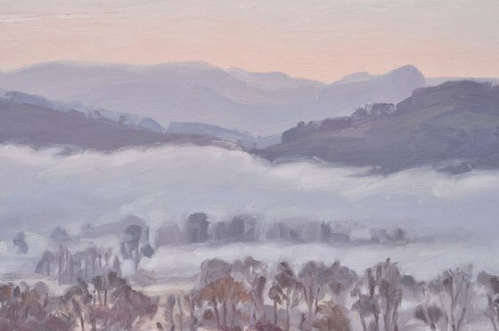 April 5, Loire valley, mists at sunrise