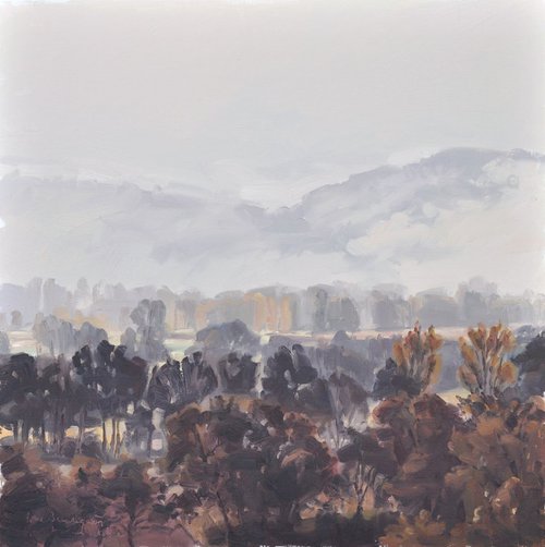 October 21, mists on the Loire by ANNE BAUDEQUIN