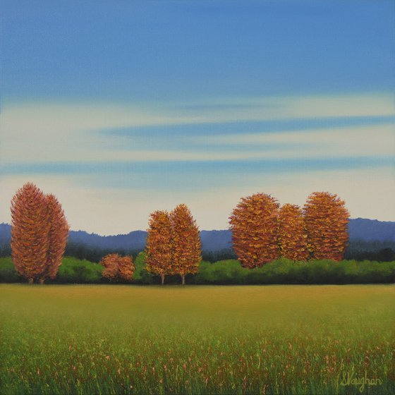 Red Trees - Fall Landscape