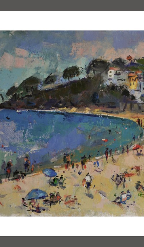 The Beach at Llafranc. by Andre Pallat