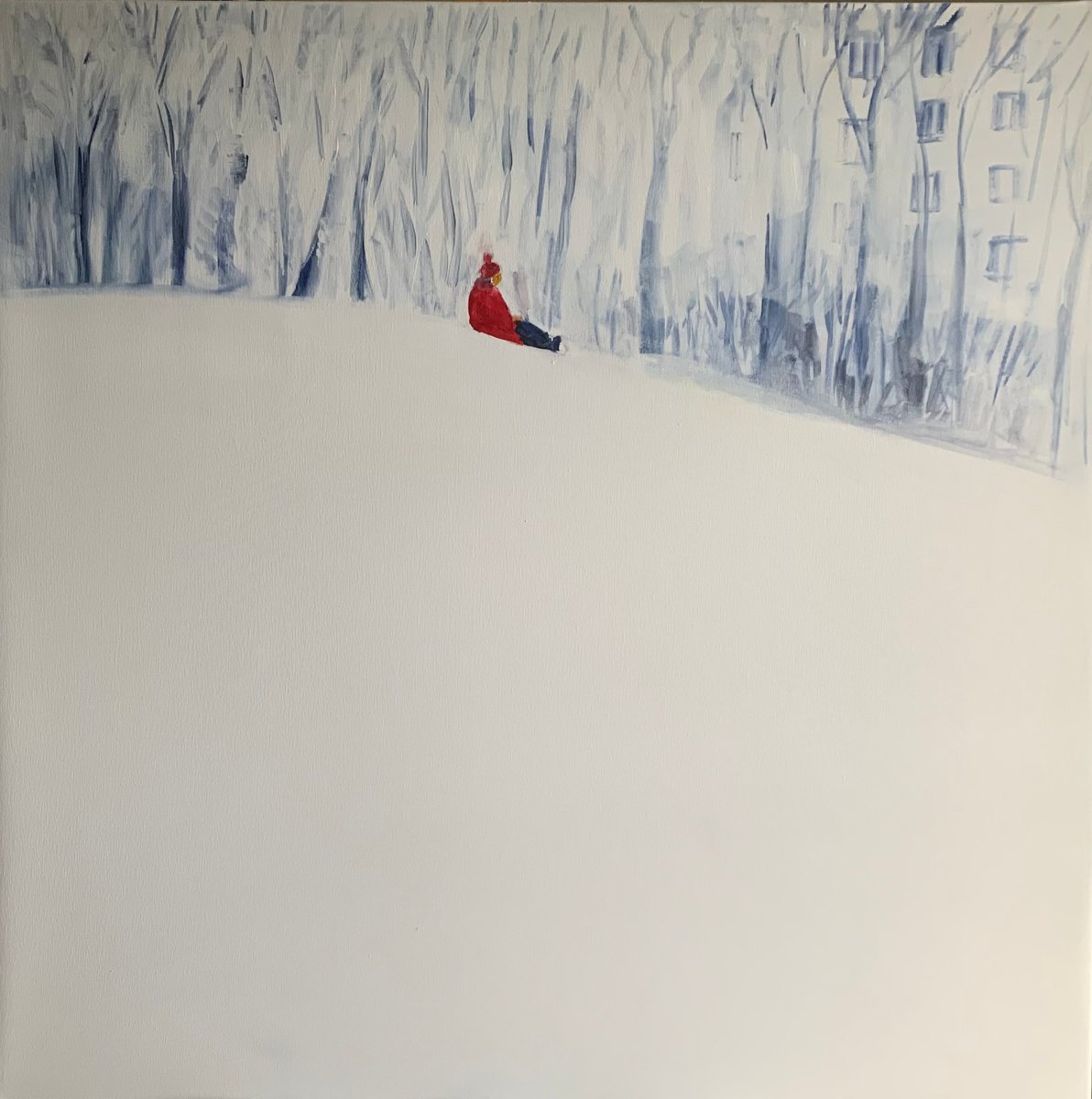 First Snow By Olga Pascari, 39 X 39, Artwork For Sale On Artfinder