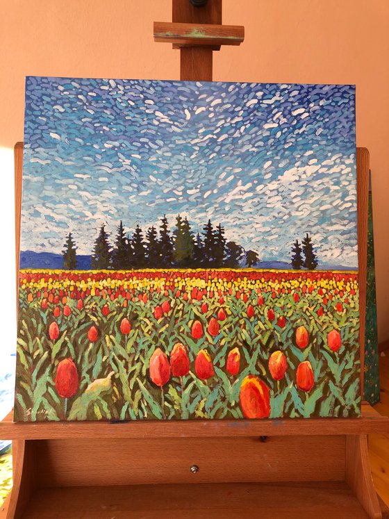 Red tulips