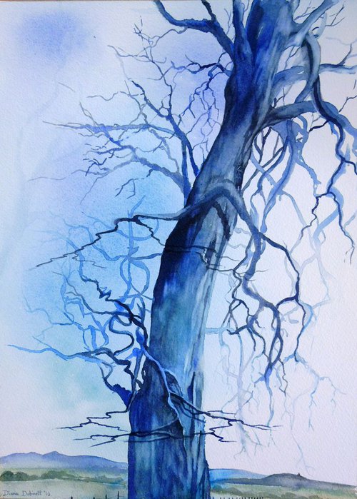 The Old Tree by the Standing Stone by Diana Dabinett