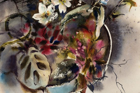 Florals in Japanese Vase