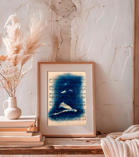 Muse №1 - Contemporary Nude Cyanotype