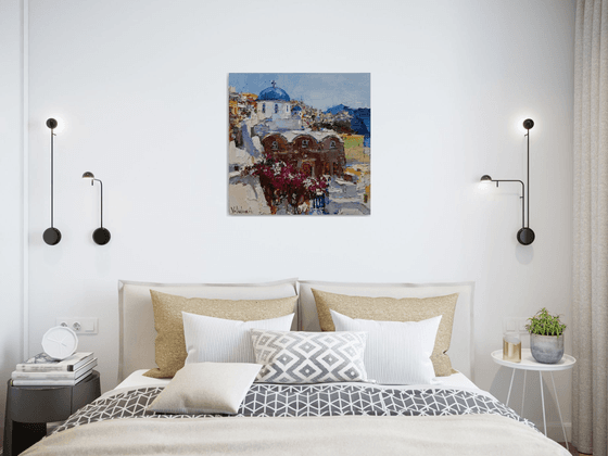 Santorini, Greece - Original landscape painting