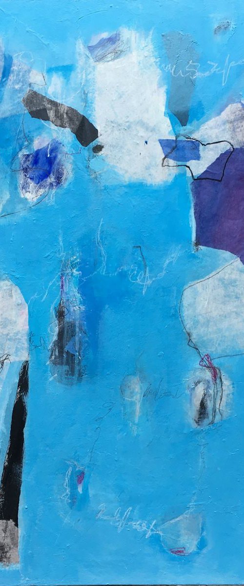 Breathing Space - Large contemporary painting by Angela  Dierks