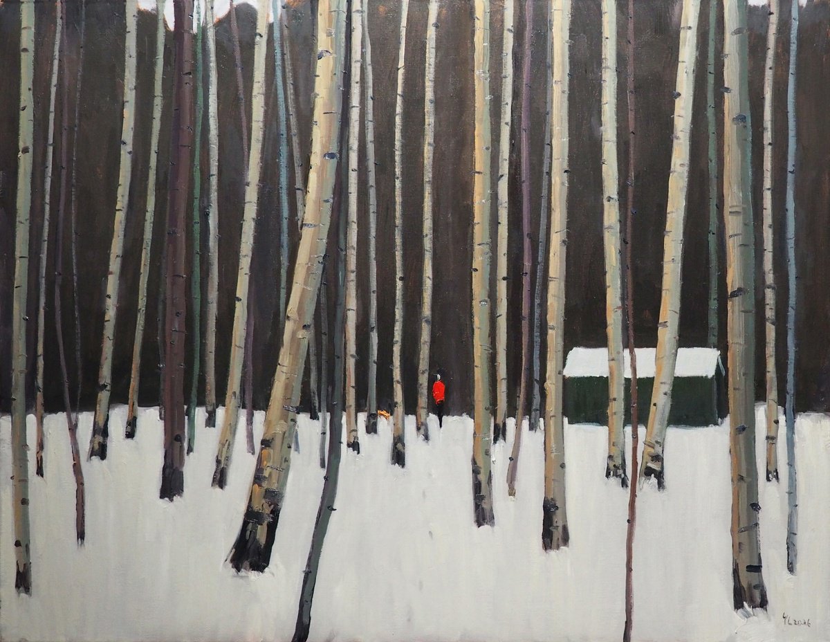 Winter Landscape By Yuanyuan Liu, 35 X 28, Artwork For Sale On Artfinder