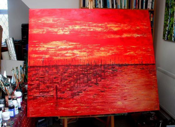 Lymington Harbour Sunset.