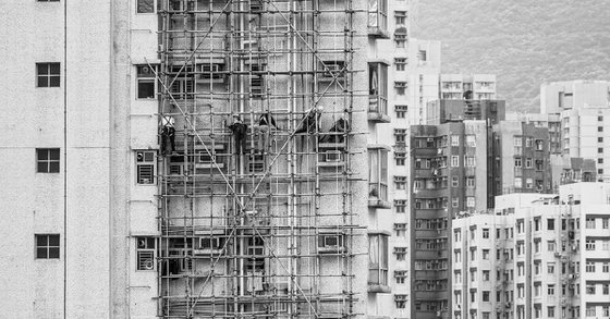 Building a Bamboo Scaffolding III - Signed Limited Edition