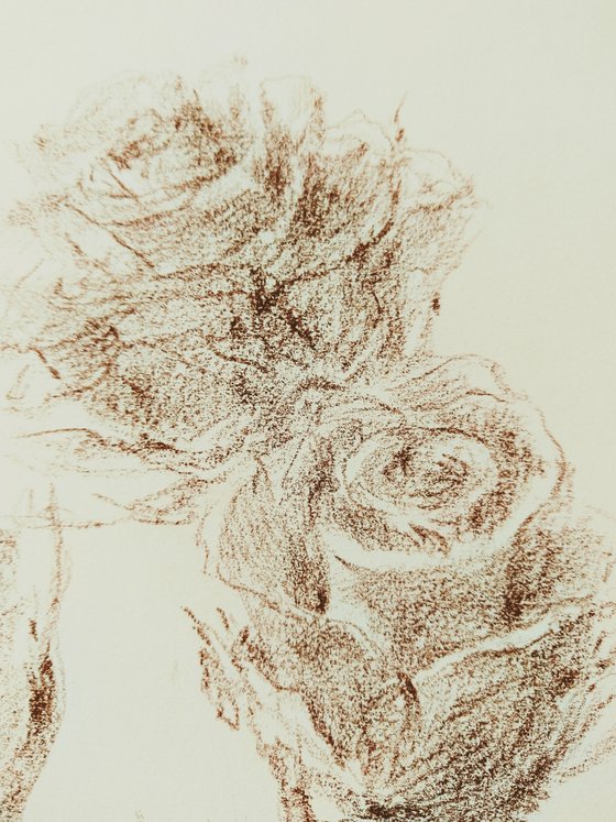 Roses #1. Original pencil drawing